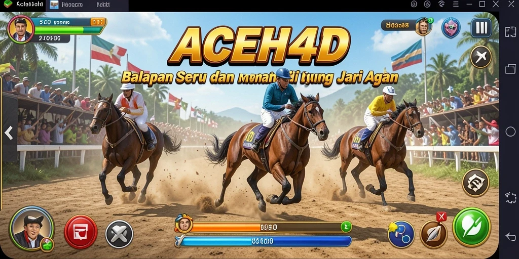 Tampilan gameplay balap seru di ACEH4D.
