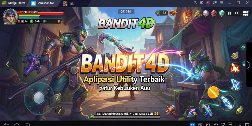 Tampilan gameplay aplikasi Utility BANDIT4D yang intuitif dan mudah digunakan.