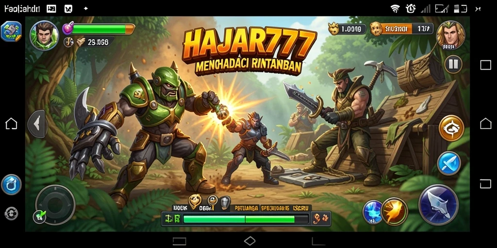 Gameplay petualangan mendebarkan dalam HAJAR777 yang mengasyikkan.