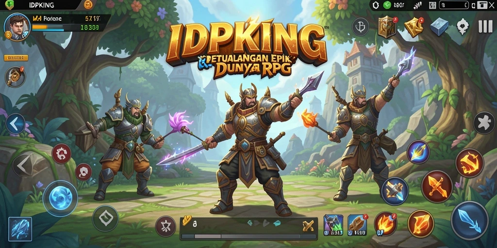 Tampilan gameplay <strong>IDPKING</strong> yang penuh aksi dan petualangan dunia RPG.