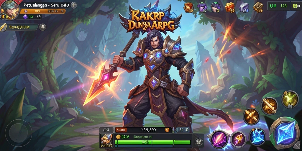 Gameplay mendebarkan di dunia ARPG KAKRP.