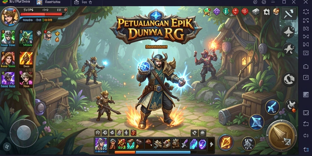 Tangkapan layar utama dari gameplay RPG SVIP6 yang mendebarkan.